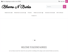 Tablet Screenshot of bloomsnbrides.com